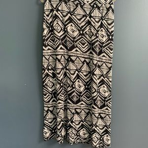 Black and White Long Skirt